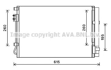 AVA QUALITY COOLING ka5207d -  Конденсатор, кондиционер